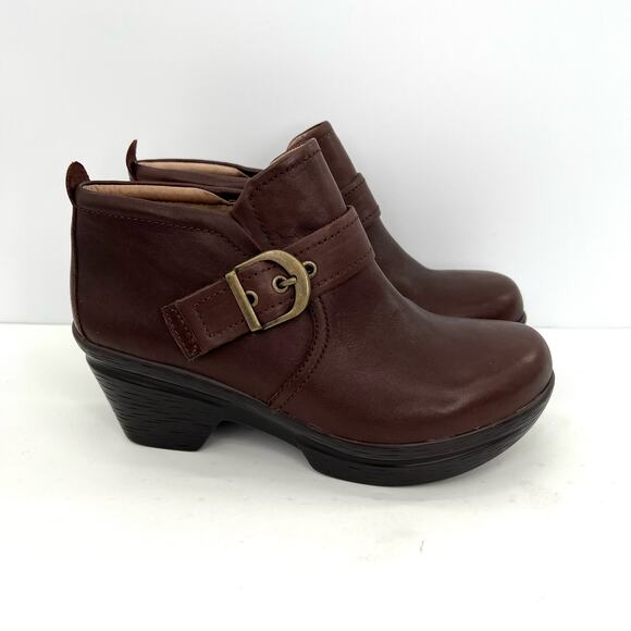 Sanita Women's Norma leather Booties with side buckle - Picture 5 of 8